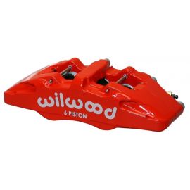 Wilwood Caliper-Forged Dynapro 6 5.25in Mount-Red-L/H 1.62/1.12/1.12in Pistons 0.81in Disc buy in USA