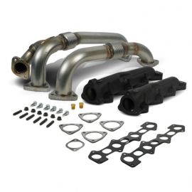 BD Diesel 08-10 Ford F-250/F-350/F-450/F-550 Powerstroke 6.4L Up Pipes Kit w/Manifold Set buy in USA