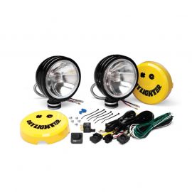 KC HiLiTES Daylighter 6in. Halogen Light 100w Spread Beam (Pair Pack System) - Black SS buy in USA