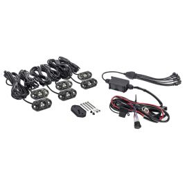 KC HiLiTES C-Series RGB LED Rock Light Kit (Incl. Wiring) - Set of 6 buy in USA