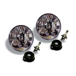 KC HiLiTES Universal/97-06 Jeep TJ 7in. Halogen H4 DOT Headlight 55/60w Lexan (Pair Pack System) buy in USA