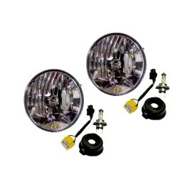 KC HiLiTES 07-18 Jeep JK H4 Headlight Conversion Kit - DOT Apprv./Incl. H13 to H4 Connectors (Pair) buy in USA