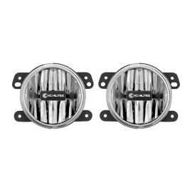 KC HiLiTES 10-18 Jeep JK 4in. Gravity G4 LED Light 10w SAE/ECE Clear Fog Beam (Pair Pack System) buy in USA