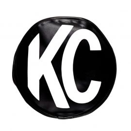 KC HiLiTES 6in. Round Soft Cover (Pair) - Black w/White KC Logo buy in USA