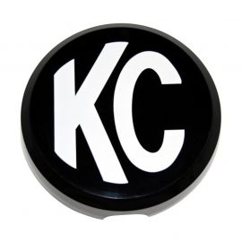 KC HiLiTES 6in. Round Hard Cover for Daylighter/SlimLite/Pro-Sport (Single) - Black w/White KC Logo buy in USA