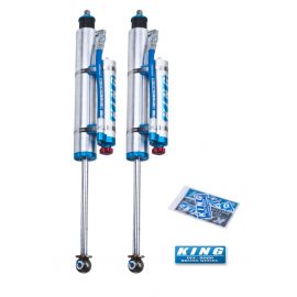 King Shocks 97-06 Jeep Wrangler TJ Front 2.5 Dia Piggy Hose Res Shock 3-5in Lift w/Adjuster (Pair) buy in USA