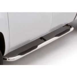 Lund 99-17 Chevy Silverado 1500 Std. Cab (Body Mount) 3in. Round Bent SS Nerf Bars - Polished buy in USA