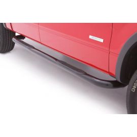 Lund 99-17 Chevy Silverado 1500 Std. Cab (Body Mount) 3in. Round Bent Steel Nerf Bars - Black buy in USA