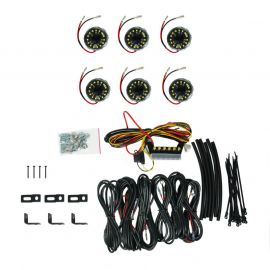 KC HiLiTES Cyclone V2 LED - Rock Light - 6-Light System - Clear - 5W Flood Beam buy in USA