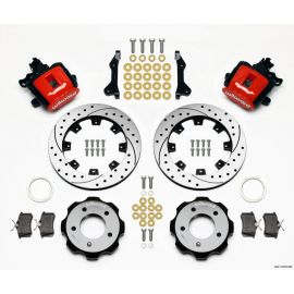 Wilwood Combination Parking Brake Rear Kit 12.19in Drilled Red 2006-Up Civic / CRZ buy in USA