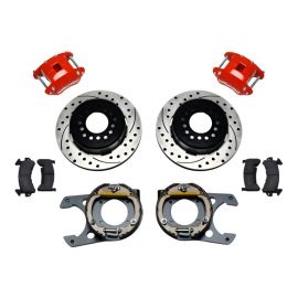 Wilwood D154 P/S P-B Kit Drilled-Red Chevy C-10 2.42 Offset 5-lug buy in USA