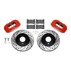 Wilwood DPHA Front Caliper & Rotor Kit Drill Red Honda / Acura w/ 262mm OE Rotor buy in USA