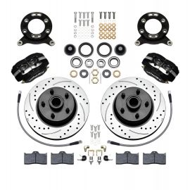 Wilwood Forged Dynalite-M Front Kit 11.30in 1 PC Rotor&Hub-Drill 65-69 Mustang Disc & Drum Spindle buy in USA