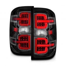 ANZO 15-19 Chevy Silverado 2500HD/3500HD (Halgn Only) LED Tail Lights w/Black Light Bar & Clear Lens buy in USA