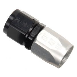 Russell Performance -10 AN Black/Silver Straight Full Flow Hose End buy in USA