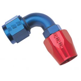 Russell Performance -8 AN Red/Blue 90 Degree Full Flow Hose End buy in USA