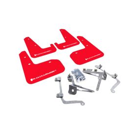 Rally Armor 11-14 Subaru WRX/STI (Sedan Only) Red UR Mud Flap w/ White Logo buy in USA