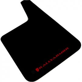 Rally Armor Universal Fit (No Hardware) Basic Plus Black Mud Flap w/ Red Logo buy in USA