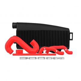 Mishimoto Subaru 02-07 WRX/04-07 STi Top-Mount Intercooler Kit - Powder Coated Black & Red Hoses buy in USA