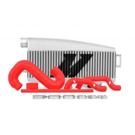 Mishimoto Subaru 02-07 WRX/04-07 STi Top-Mount Intercooler Kit - Powder Coated Silver & Red Hoses buy in USA