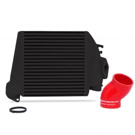 Mishimoto 08-14 Subaru WRX Top-Mount Intercooler Kit - Powder Coated Black & Red Hoses buy in USA