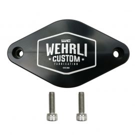 Wehrli 11-16 Chevrolet 6.6L LML Duramax Turbo Resonator Billet Block Off Plate buy in USA