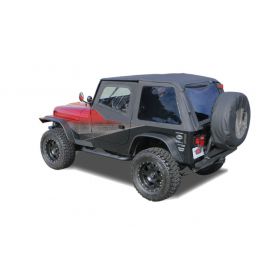 Rampage 1992-1995 Jeep Wrangler(YJ) Frameless Soft Top Kit - Black Diamond buy in USA