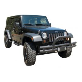 Rampage 2007-2018 Jeep Wrangler(JK) Double Tube Bumper Front - Black buy in USA