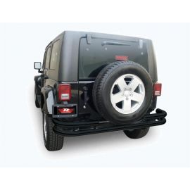 Rampage 2007-2018 Jeep Wrangler(JK) Double Tube Rear Bumper - Black buy in USA