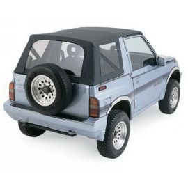 Rampage 1988-1994 Geo Tracker Soft Top OEM Replacement - Black Denim buy in USA