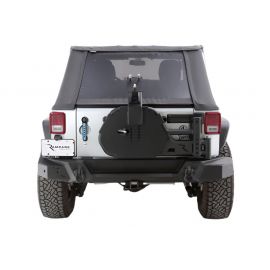 Rampage 07-18 Jeep Wrangler JK (Incl. Unlimited) Trail Guard Tire Carrier - Black buy in USA