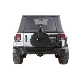 Rampage 07-18 Jeep Wrangler JK (Incl. Unlimited) Trailguard Rear Bumper - Black buy in USA