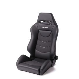 Recaro Speed V Driver Seat - Black Leather/Cloud Grey Suede Accent buy in USA