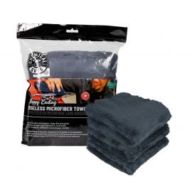 Chemical Guys Ultra Edgeless Microfiber Towel - 16in x 16in - Black - 3 Pack buy in USA