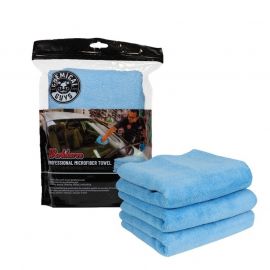 Chemical Guys Workhorse Professional Microfiber Towel - 16in x 16in - Blue - 3 Pack buy in USA