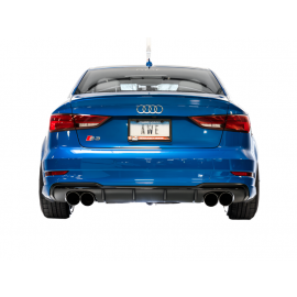 AWE Tuning Audi 8V S3 SwitchPath Exhaust w/Diamond Black Tips 102mm buy in USA