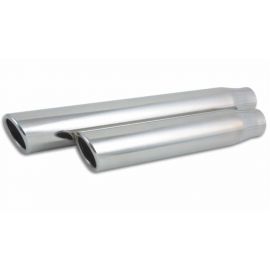 Vibrant 3.5in Round SS Truck/SUV Exh Tip (Single wall Angle Cut Rolled Edge) - 3in inlet 11in long buy in USA