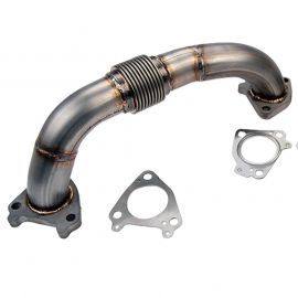 Wehrli 01-16 Chevrolet 6.6L Duramax 2in Stainless Driver Side Up Pipe w/Gaskets (Single/Twin Turbo) buy in USA