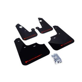 Rally Armor 07-17 Mitsubishi Lancer Black UR Mud Flap w/ Red Logo buy in USA