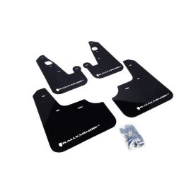 Rally Armor 07-17 Mitsubishi Lancer Black UR Mud Flap w/ White Logo buy in USA