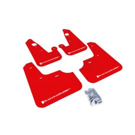 Rally Armor 07-17 Mitsubishi Lancer Red UR Mud Flap w/ White Logo buy in USA