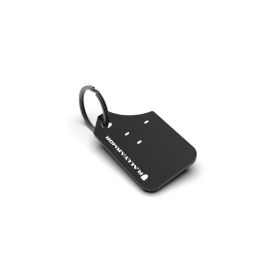 Rally Armor Mini UR Mud Flap Keychain - Black w/ White Logo buy in USA