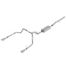 Borla 19 Chevrolet Silverado/GMC Sierra 1500 6.2L SS Touring Catback Exhaust - Square Chrome Tips buy in USA