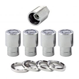 McGard Wheel Lock Nut Set - 4pk. (Reg. Shank Seat) M12X1.5 / 13/16 Hex / 1.38in. Length - Chrome buy in USA