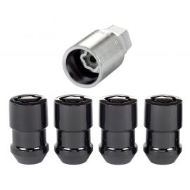 McGard Wheel Lock Nut Set - 4pk. (Cone Seat) M12X1.5 / 19mm & 21mm Dual Hex / 1.46in. Length - Black buy in USA