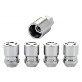 McGard Wheel Lock Nut Set - 4pk. (Cone Seat) M12X1.25 / 19mm & 21mm Dual Hex / 1.28in. L - Chrome buy in USA