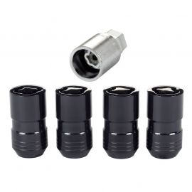 McGard Wheel Lock Nut Set - 4pk. (Cone Seat) M14X1.5 / 21mm & 22mm Dual Hex / 1.639in. L - Black buy in USA