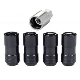 McGard Wheel Lock Nut Set - 4pk. (Cone Seat) M14X1.5 / 21mm & 22mm Dual Hex / 1.965in. L - Black buy in USA