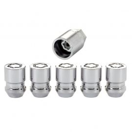 McGard Wheel Lock Nut Set - 5pk. (Cone Seat) M12X1.25 / 3/4 Hex / 1.28in. Length - Chrome buy in USA