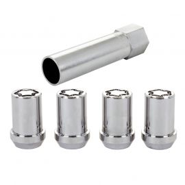 McGard Wheel Lock Nut Set - 4pk. (Tuner / Cone Seat) M12X1.25 / 13/16 Hex / 1.24in. Length - Chrome buy in USA